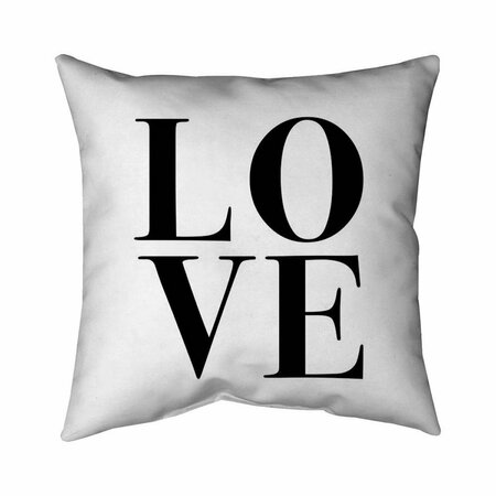 FONDO 26 x 26 in. Love-Double Sided Print Indoor Pillow FO3334319